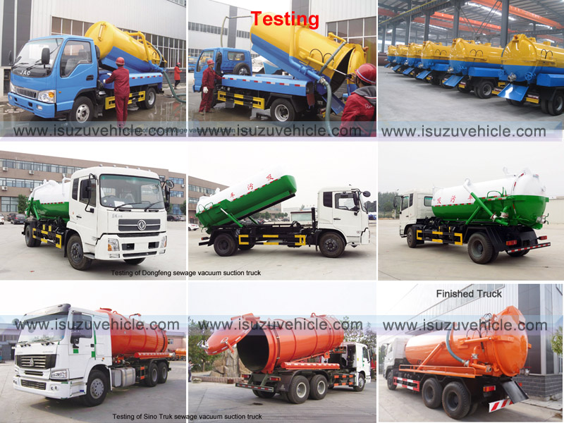 Sewage Vacuum Truck Testing Sewage Vacuum Truck Testing