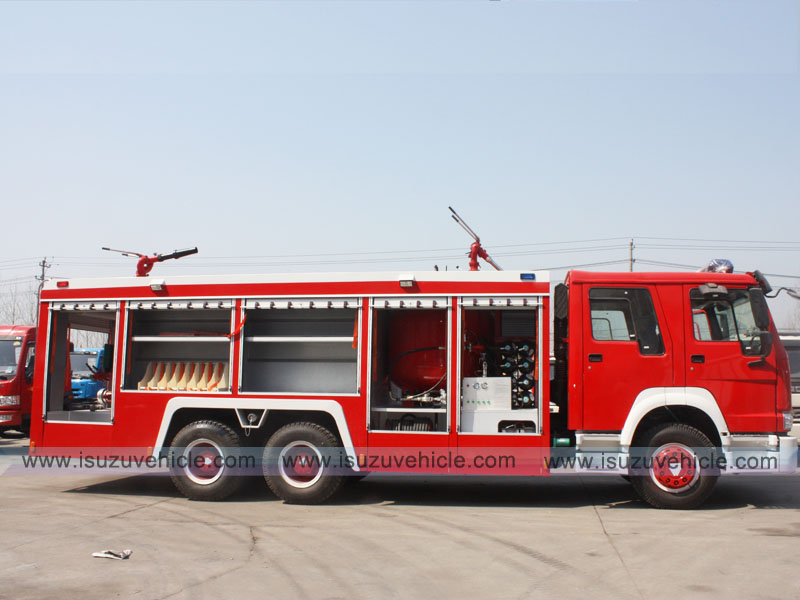 Howo Foam water fire truck-5 Howo Foam water fire truck-5
