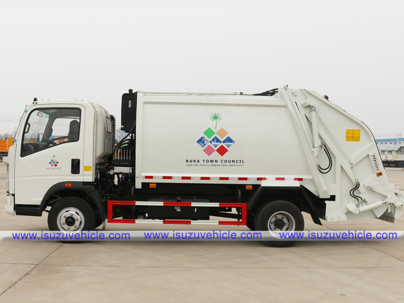 SINO TRUK HOWO 6cbm Compactor Garbage Truck-Side SINO TRUK HOWO 6cbm Compactor Garbage Truck-Side