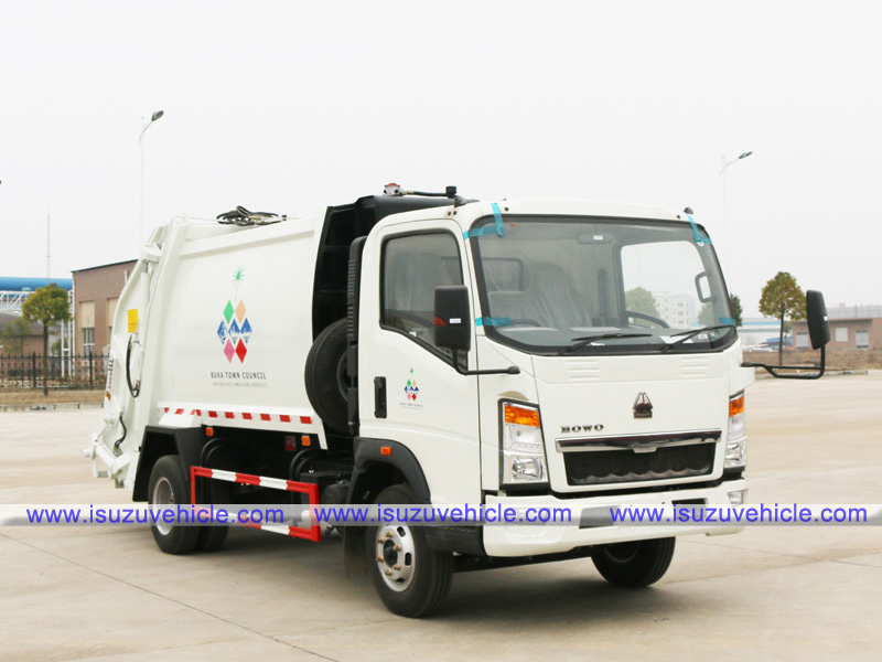 SINO TRUK HOWO 6cbm Compactor Garbage Truck-Right Side SINO TRUK HOWO 6cbm Compactor Garbage Truck-Right Side