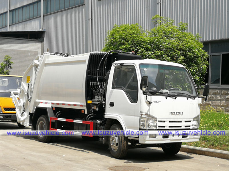 ISUZU 4CBM Waste Compactor Truck-Right Front ISUZU 4CBM Waste Compactor Truck-Right Front