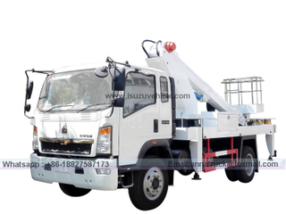 SINOTRUK HOWO 18-33 M Telescopic Boom Aerial Working Vehicle