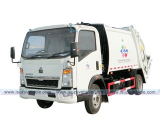 SINO TRUK HOWO 6cbm Compactor Garbage Truck