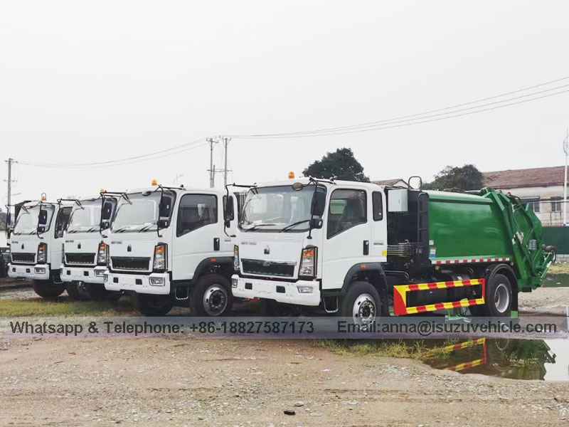 Ten Units Garbage Compactor Truck Prepare to Dispatch to Mozambique