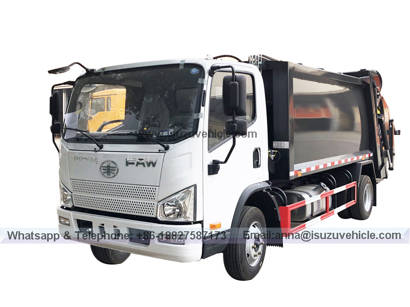 FAW 4cbm-6cbm Refuse Compactor Truck