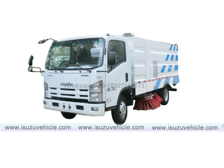 ISUZU 4cbm Dustbin And 1500 Liters Water Tank Road Sweeper Machine
